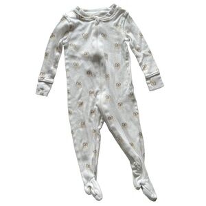 Little Earth Cream Ghost Baby Footie Sleeper 9-12 Months